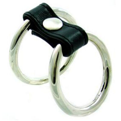 Bondage Dual Ring Metal Penisring