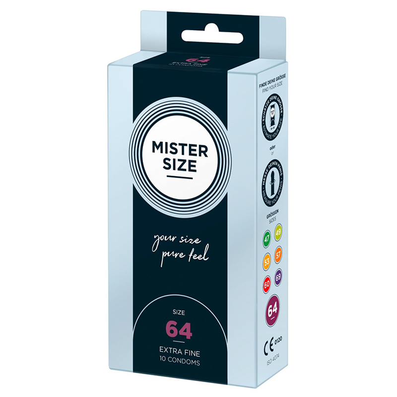Køb Mister Size 64 mm Kondomer – 10 stk.