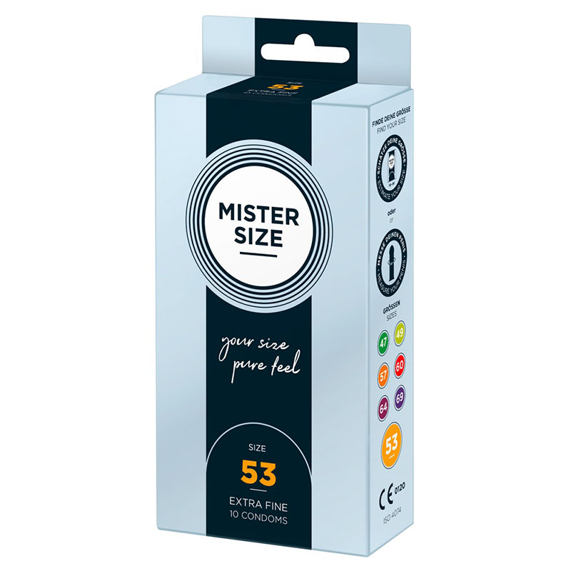 Køb Mister Size 53 mm Kondomer – 10 stk.