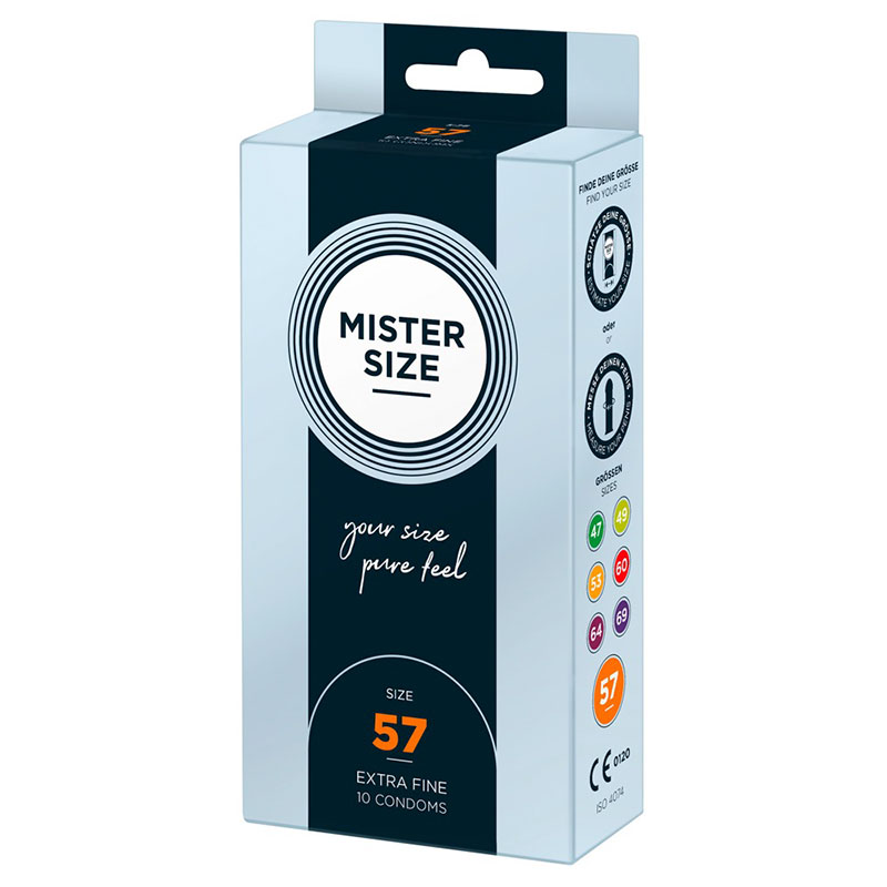 Køb Mister Size 57 mm Kondomer – 10 stk.