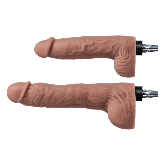 Lovense sexmaskine dildoer, i begge størrelser til sammenligning