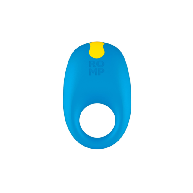 romp juke vibrerende penis ring er en blå penis ring i medicinsk silikone