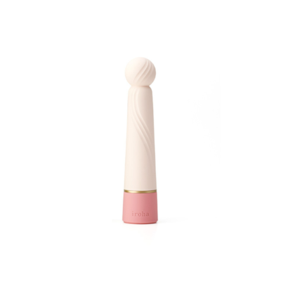 Iroha by TENGA Rin+ Sango Vibrator Pink er en sart pink vibrator med pink bundstykke og en rund kugle på toppen