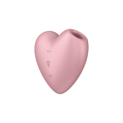 Satisfyer Cutie Heart Klitoris Stimulator Lyserød er en hjerteformet blå klitorisstimulator