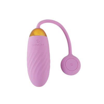 svakom ella neo interaktiv app-styret vibrator æg - limited edition er en lyserød vibrator med guld detaljer
