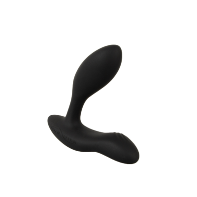 We-Vibe Vector+ App-styret Vibrerende Prostata Massager er en sort silikone prostata massager med sort fjernbetjening